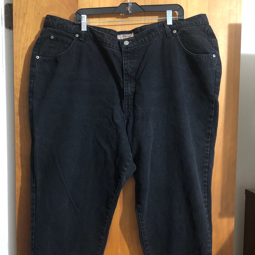 Just My Size Black Denim Straight Jeans